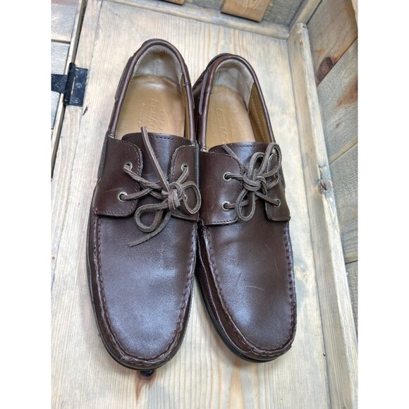 13M Sebago Handcrafted CANTON Two Eye Leather Loafer Boat Shoes Brown Mens main image 7